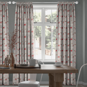 Baa Baa, Peony - Made to Measure Curtains