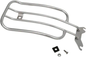 Motherwell 7" Solo Luggage Rack in Chrome Finish For 2018-2023 Harley Davidson Softail Heritage Classic and Deluxe Models (MWL-137-18-CH)