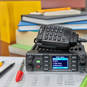 Anytone - AT-D578UVIII PLUS AnyTone - VHF/UHF DMR Mobile Air band RX Ham radio Digital Analog High Power 60W with BT GPS APRS + PC programming cable
