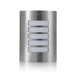 Auraglow Dusk Till Dawn Daylight Sensor Outdoor Wall Light - Stainless Steel - Fitting Only