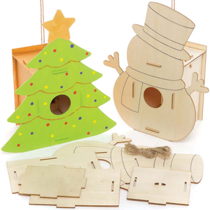 Weihnachtliche Vogelhaus-Bastelsets