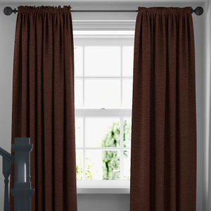 Maurice, Chocolate - Made to Measure Curtains