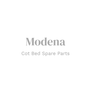 Modena Cot Bed Right Triangle - Grey Ash/White