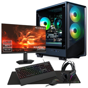 AWD-IT Ryzen 5 5600G Level 3 with AMD VEGA Graphics Desktop PC Monitor Package for Gaming