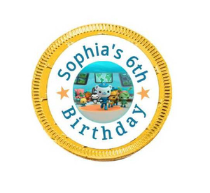 Personalised Octonauts Chocolate Coins (15 Pack)