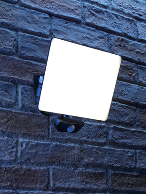 Auraglow Integrated LED Flood Light 4000K-Black-80W - 6600lm-Motion Sensor PIR