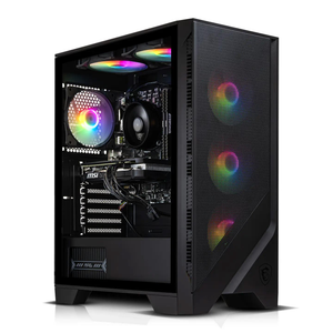 AWD-IT 120A Ryzen 5 4500 Six Core AMD Radeon 7600 8GB Desktop PC for Gaming