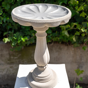 Elegant Tall Sandstone Bird Bath