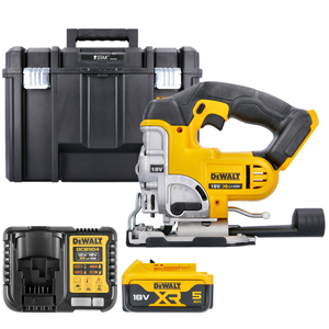 DeWalt DCS331 18V XR Li-Ion Cordless Jigsaw With 1 x 5.0Ah Battery, Charger & Case