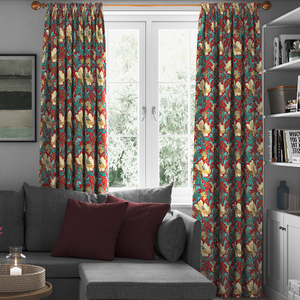 Art Deco, Cherry - Made to Measure Curtains