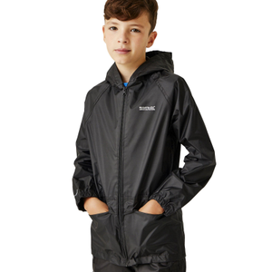Regatta Kids Stormbreaker Waterproof Shell Jacket - 7 - 8 Yrs / Black