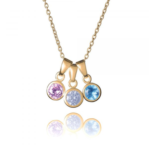 Gold Family Birthstone Necklace
