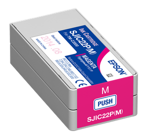 Epson ColorWorks C3500 Magenta Ink Cartridge SJIC22(M) for Epson C3500 SKU: C33S020582 GTIN: 4988617161702