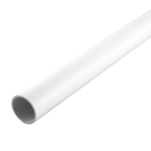 38mm PVC Round Conduit Heavy Gauge White (3m Length)