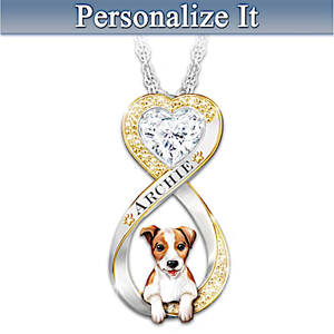 Always In My HeartJack Russell Pendant Necklace