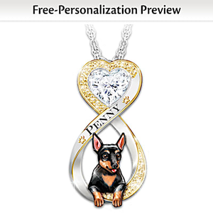 Always In My HeartMiniature Pinscher Pendant Necklace
