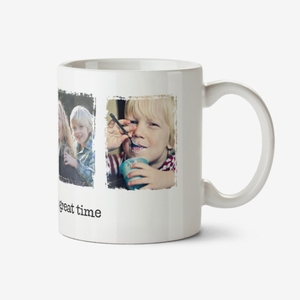 Four Picture Vintage Style Photo Upload Mug