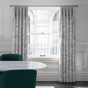 Crushed Velvet, Silver Grey - Made to Measure Curtains