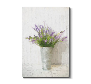 Lavender On White
