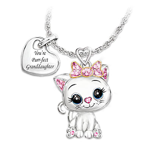 You're Purr-fect To Me Hand-Enameled Pendant Necklace