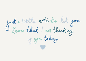 Thinking of you verse card
