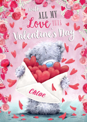 Carte Blanche All My Love Personalised Valentines Card