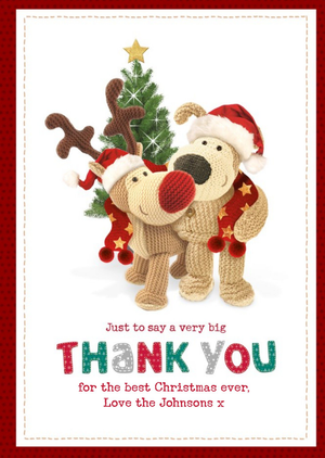 Boofle Very Big Thank You Christmas Card
