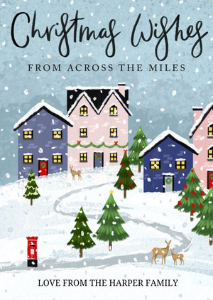 Christmas Wishes Across The Miles Card