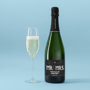 Personalised Mr & Mrs Champagne 75cl