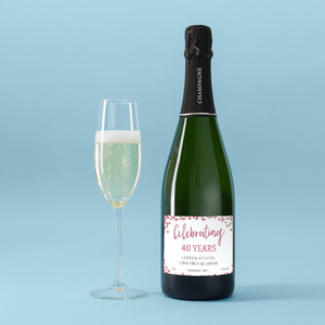 Personalised 40th Anniversary Champagne 75cl