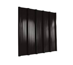 Cladco 32/1000 Box Profile Roofing Sheet, Polyester Paint Coated, 0.5 Thick, Black