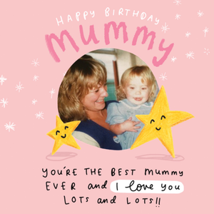 Moonpig Happy Birthday Card - Mum - Sentimental - Best Mummy Ever - Photo Upload