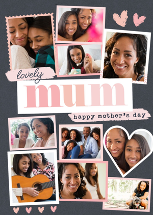 Lovely Mum Happy Mothers Day Multiple Photo Upload Mothers Day Card