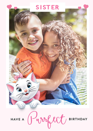 Disney Marie - Have a purrfect brthday - "Sister"