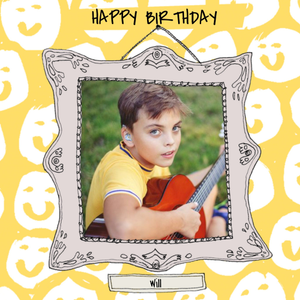 Moonpig Birthday Card - Photo Upload - Photo Frame