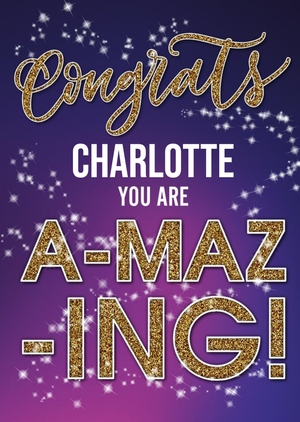 Congratulations card - Strictly Come Dancing - BBC