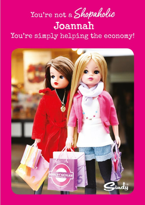 Danilo Sindy Shopaholic Helping The Economy Card
