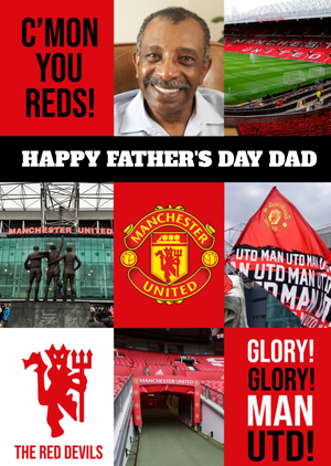 Manchester United Happy Fathers Day Glory Card