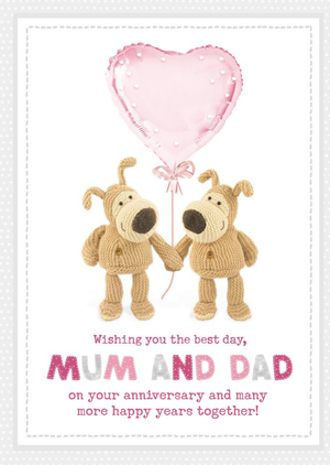 Boofle cute sentimental Mum and Dad Anniversary card