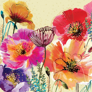 Moonpig Colourful Poppy Card