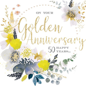 Moonpig Golden Wedding Anniversary 50 Happy Years Card
