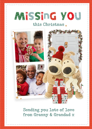 Boofle Missing You Lockdown Social Distance Christmas Card