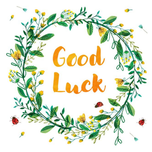 Moonpig La Jolie Boutique Wreath Good Luck Card
