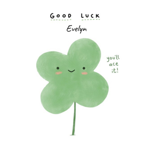 Moonpig Cute Get Luck Card - You'll Ace It
