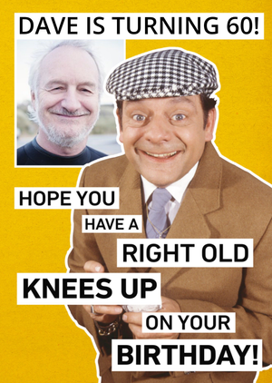 Only Fools And Horses Knees Up Photo Upload Birthday Card