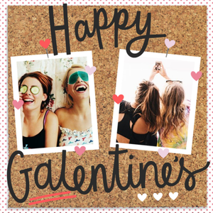 Pinboard Happy Galentines Photo Upload Card