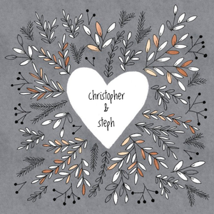 Moonpig Personalised Couple Heart Card