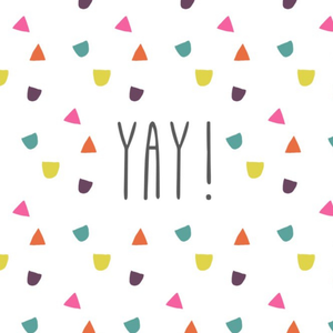 Moonpig Colourful Shapes Yaya Card