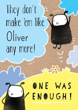 Deeply Sheeply One Was Enough Birthday Card