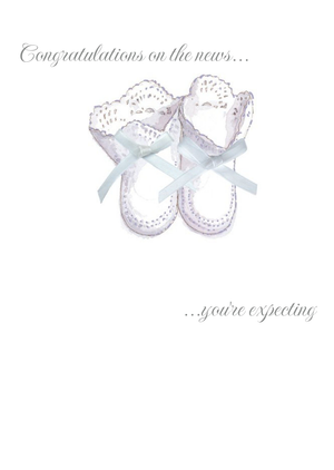 Little Boots Congratulations On The News Personalised You're Expecting Card